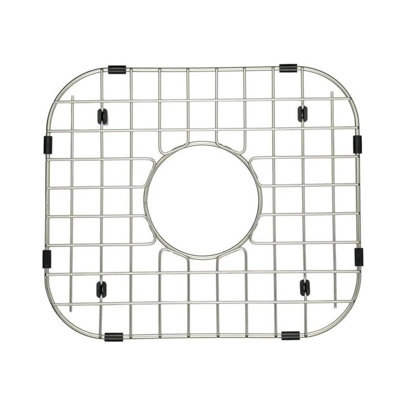 Grille de fond d'évier de cuisine en acier inoxydable, support (13 po x 11-1 / 8 po)