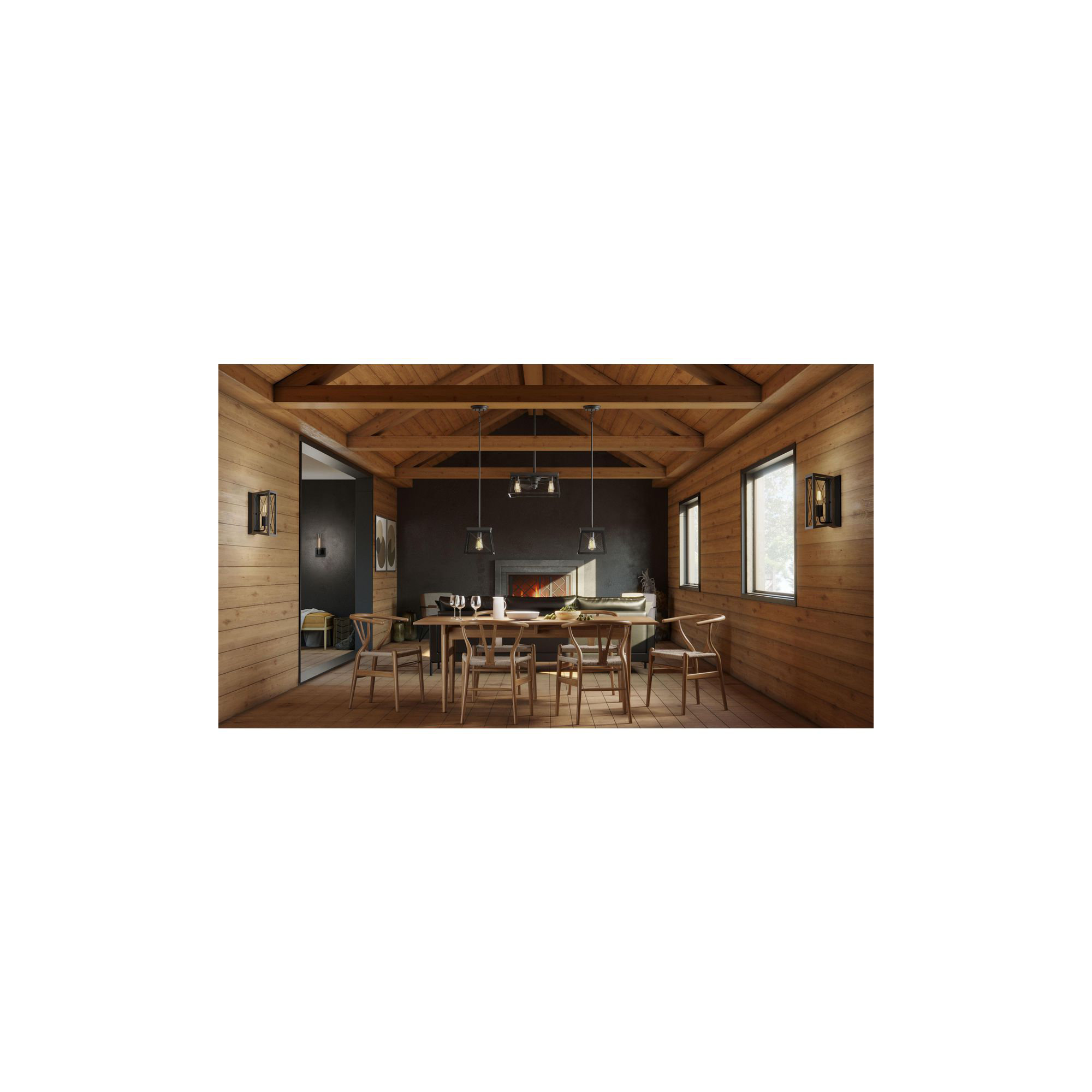 Soleil Single Light Dimmable Pendant, Matte Black
