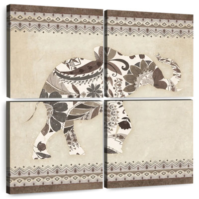 Brampt Neutral Boho Elephant