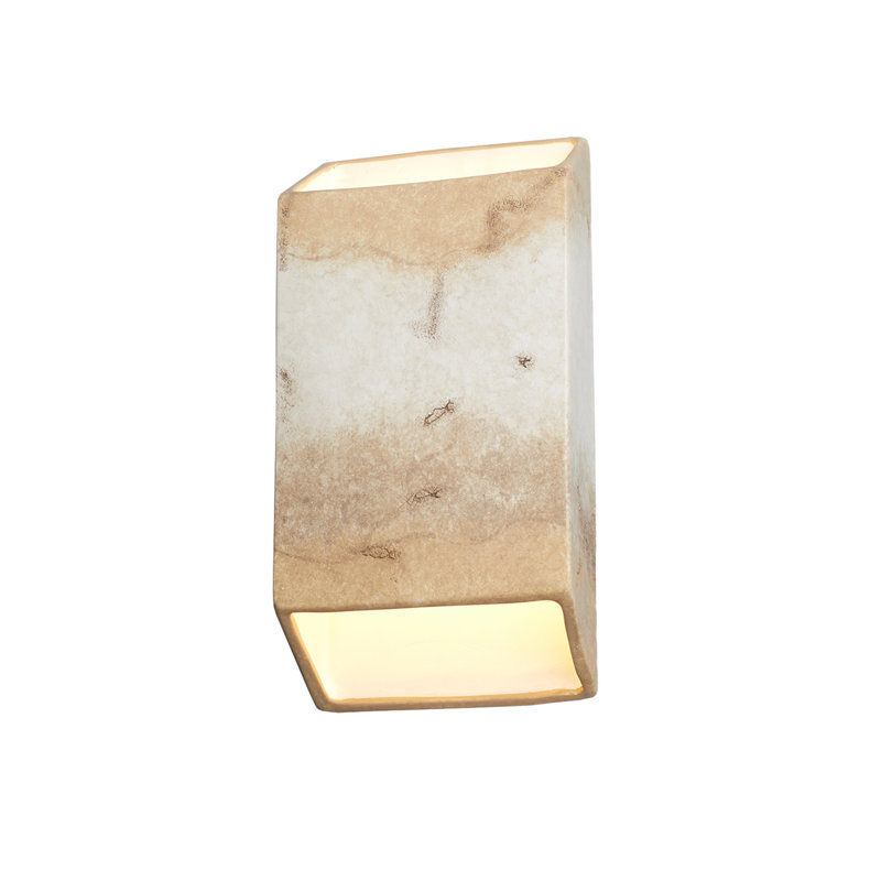 Ambiance Collection™ LED Outdoor Flush Mount, Celadon Green Crackle