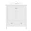 Ensemble de meuble-lavabo 30 po avec lavabo, armoire de salle de bain multifonctionnelle avec portes et tiroir, structure solide et panneau de fibres à densité moyenne-2004605880
