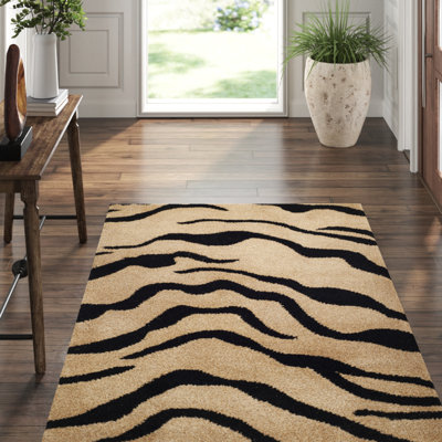 Nonia Hand Tufted Wool Animal Print Rug