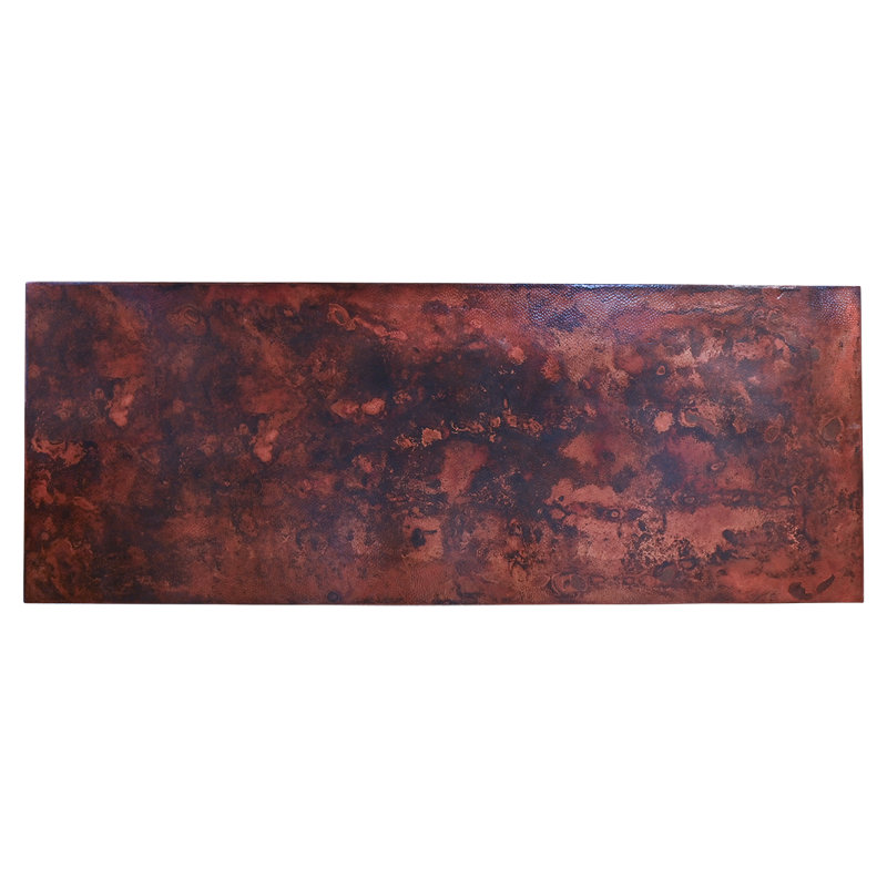 Canyon Leather Dining Table, Brown/Copper, 31"H x 120"L x 44"W