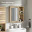 Chester Wall Mounted Bathroom Mirror Cabinet-134512737