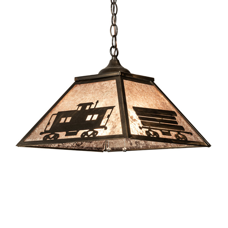 Luminaire suspendu dôme 2 lumières