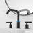 Widespread 2-handle Bathroom Faucet with Drain Assembly-70930452