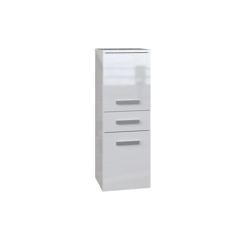 Dashaan Laminate Bathroom Cabinet, White Gloss