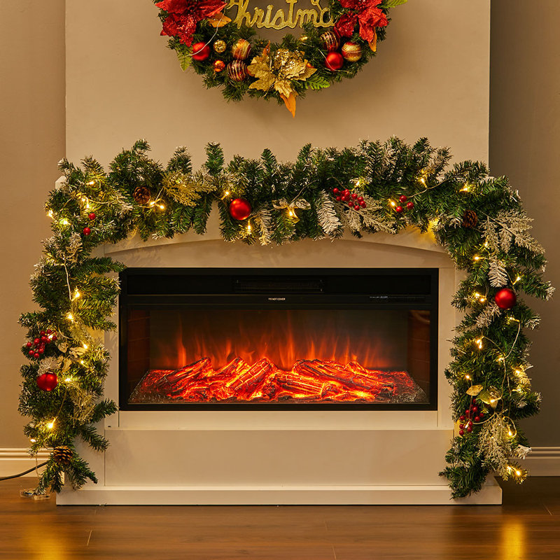 270cm Lighted Faux Garland with Lights