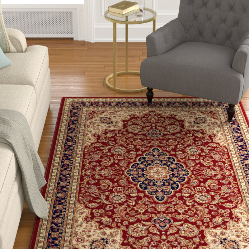 Tapis oriental rouge Clarence, Rectangle 8 pi 9 po x 12 pi 3 po