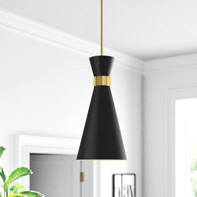 Luminaire suspendu conique 1 lumière