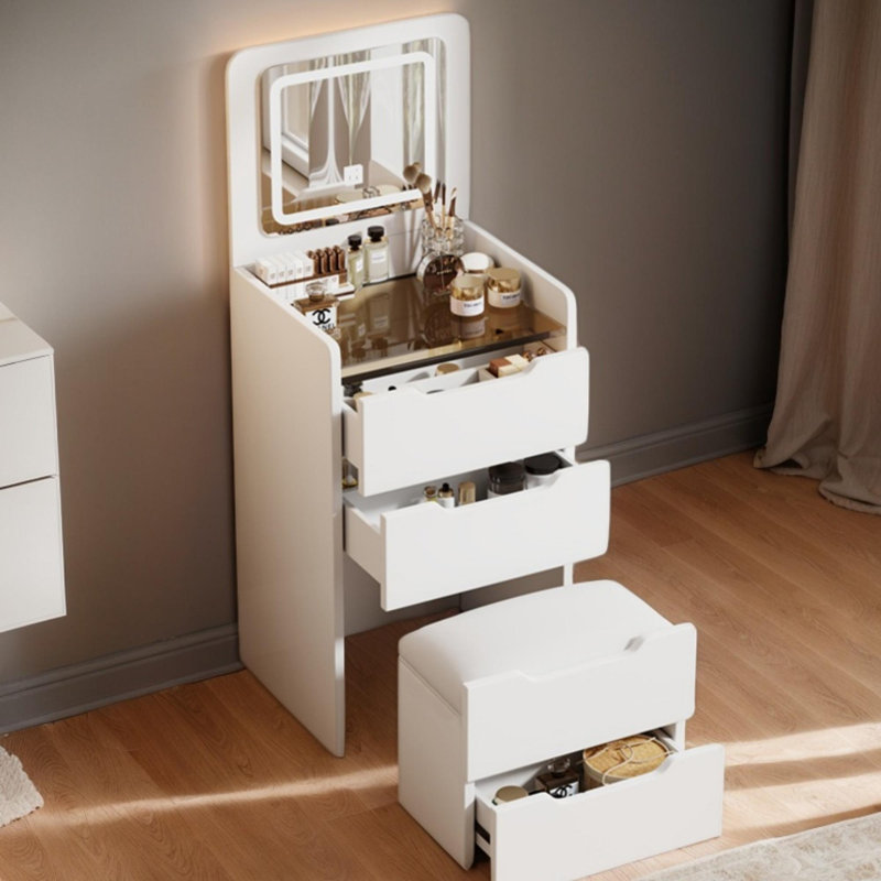 Meuble-lavabo 3 en 1 avec miroir Plip, White