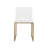 Aria Metal Sled Dining Chair in Wool-2058278637-2058267531