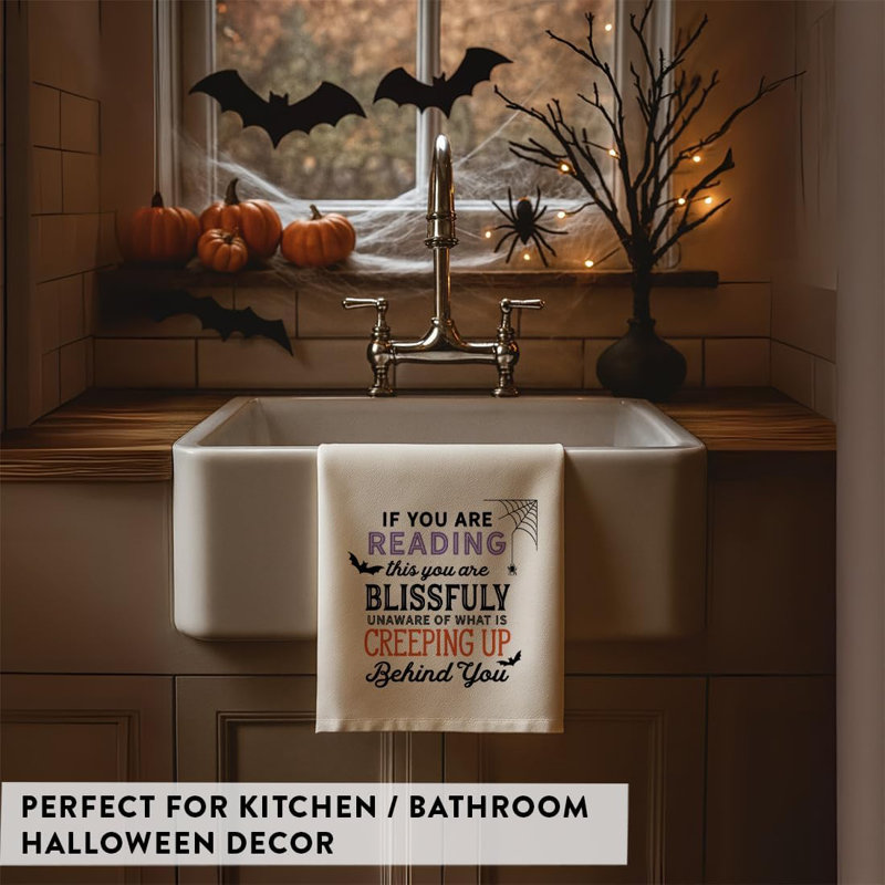 Linge de cuisine d'Halloween