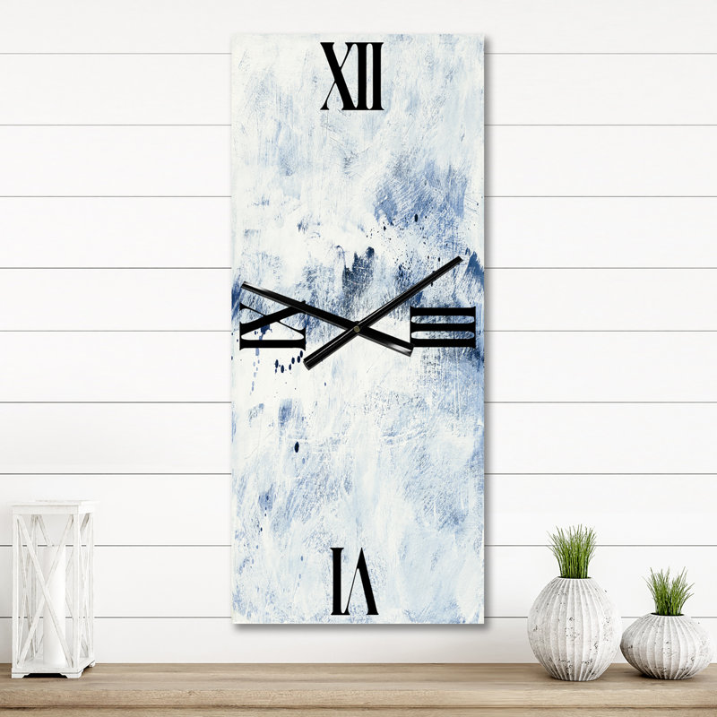 Horloge murale bleue Wipe Out, Grand