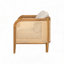 Fauteuil club d'extérieur en bois d'acacia