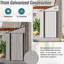 Pièce blanche en tôle de fer, 4 * 8 pi, charnière simple pour porte latérale, imperméable, convient pour le rangement temporaire dans les projets de chemin de fer sur les chantiers de construction