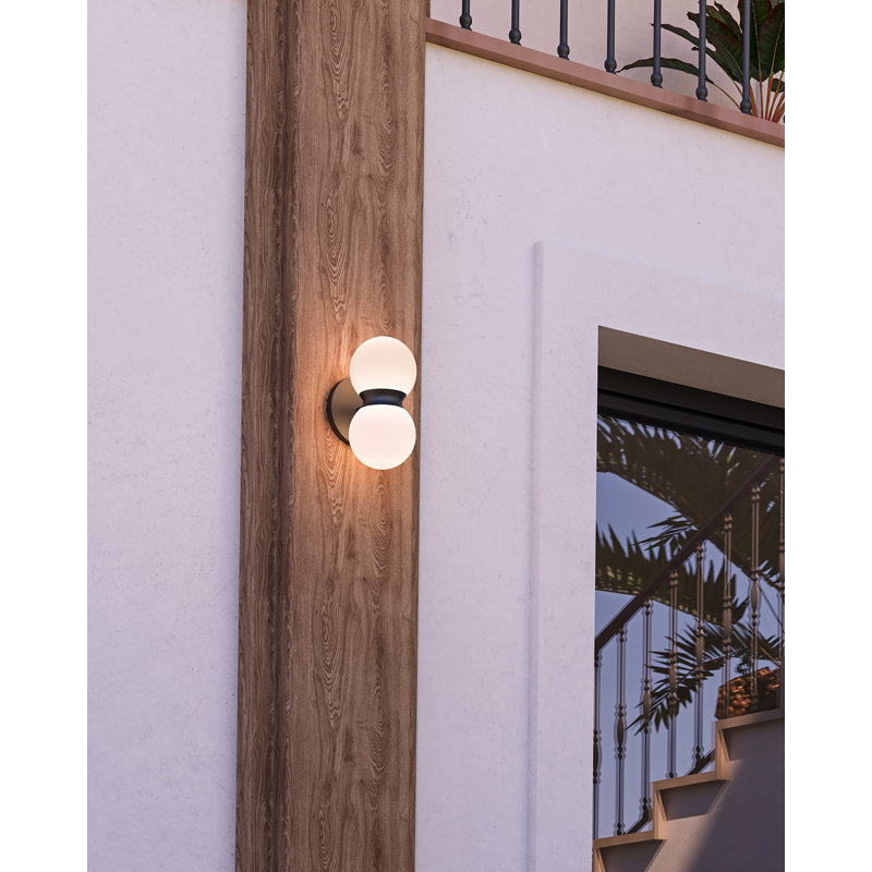 Peri Aluminium LED Wall Light, Opal Matte