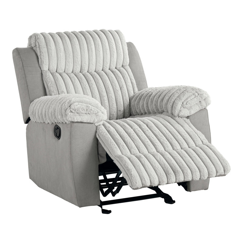 Fauteuil inclinable manuel oscillant Ossa, Gris