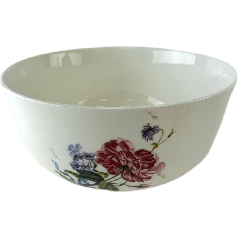 Bol en porcelaine de qualité Victoria Bella, 100 oz (9,75 po). Très grand bol à salade, bol pour salade, soupe, pâtes et dîner