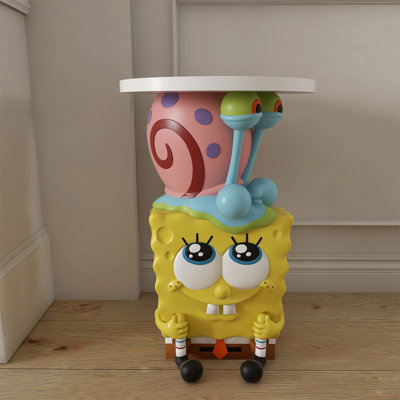 Yellow+Pink+White Free Form Resin Decorative Object