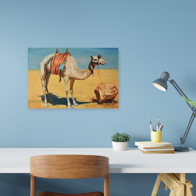 Art contemporain de paysage contemporain abstrait, 12" H x 18" W