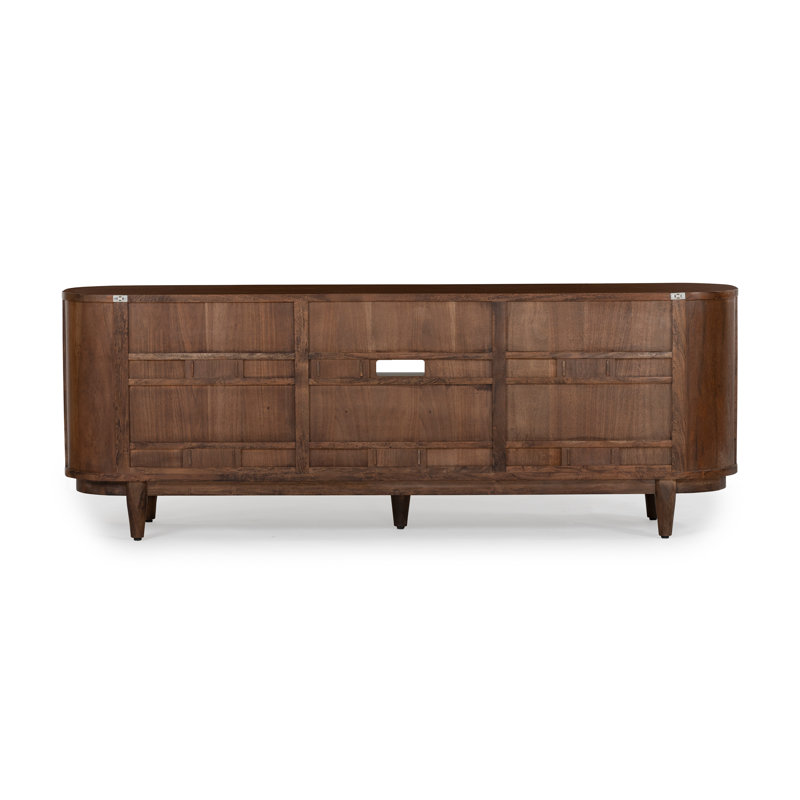 Salvatore Solid Wood TV Stand for TVs up to 88", Brown