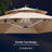 11' Cantilever Umbrella with Lights and Base in Ground-96664855