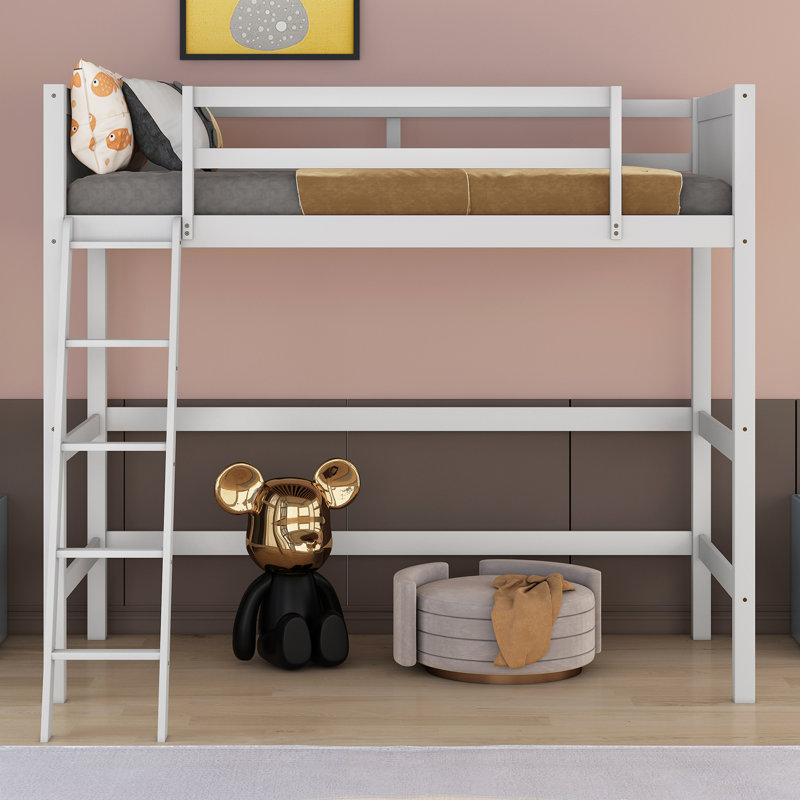 Ettorina Kids Twin Loft Bed, White