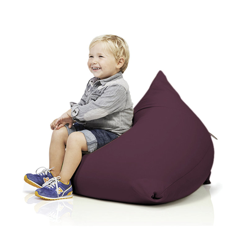 Sydney Refillable Bean Bag Chair, Aubergine