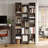 Beetner 71.3''H 8-Tier Cube Bookcase, Media Storage Shelves (Adjustable Shelves)-2014795420