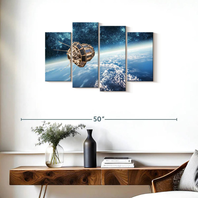 Oberle Outer Space Satellite, 22" H x 36" W