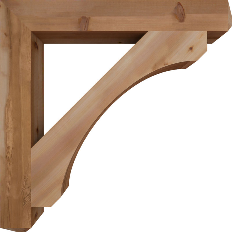 Support lisse Legacy Craftsman, Cèdre rouge, H 46 po x l 5,5 po x P 46 po
