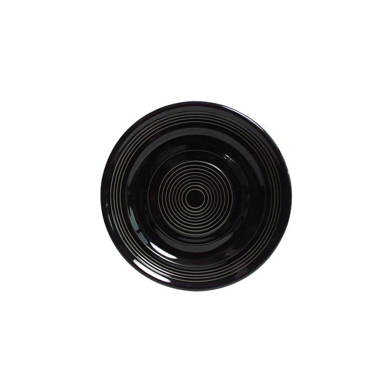 Soucoupe 6,25 po, Noir