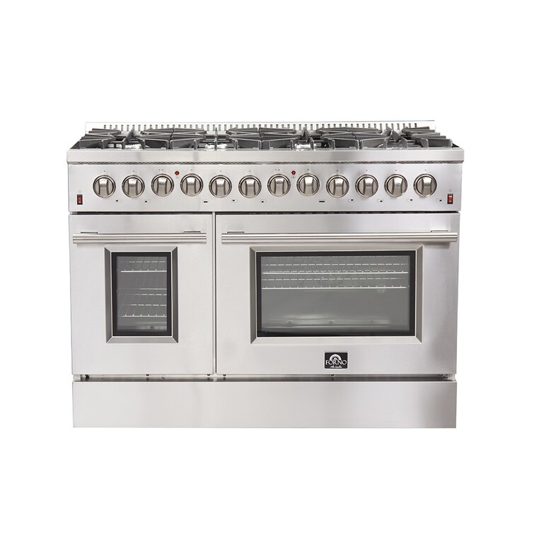 Thor Kitchen 48 in. 6.8 cu. ft. Double Oven Gas Range in Stainless