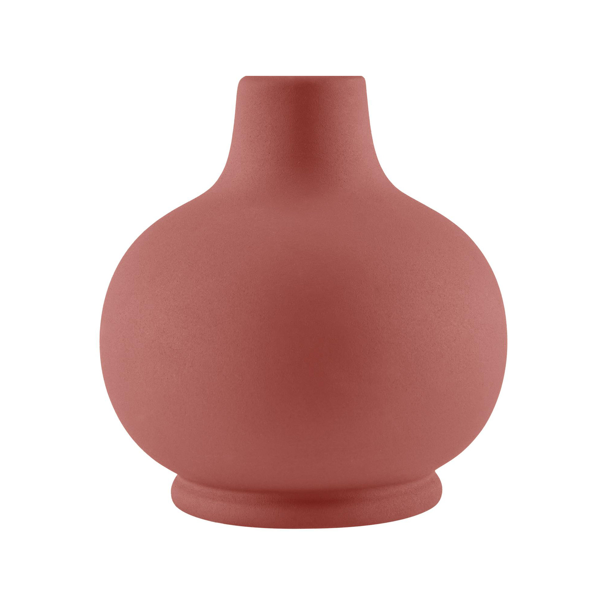 Momsen Scallop Shade Matte Lamp, 13"H x 8"W x 8"D, Red, White