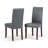 Acadian 7-Piece Dining Set with Solid Hardwood Table and 6 High-Back Upholstered Chairs-519916655