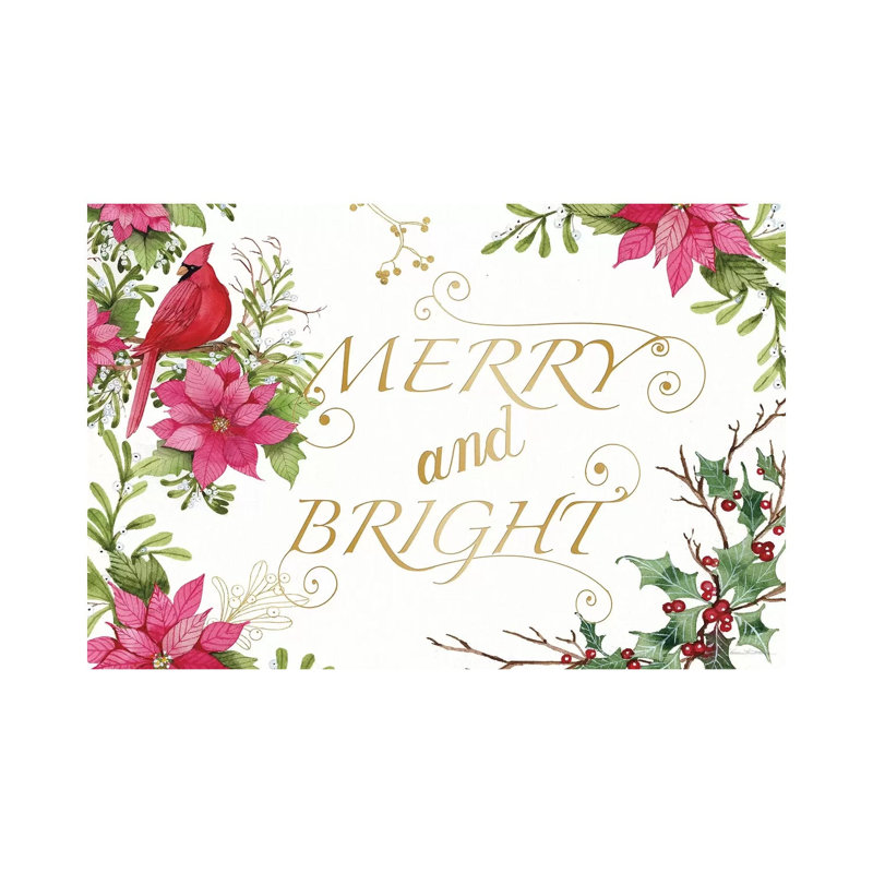 Holiday Happiness VIII by Kathleen Parr McKenna - Wrapped Canvas Gallery-Wrapped Canvas Giclée, 20.32 cm H x 30.48 cm W