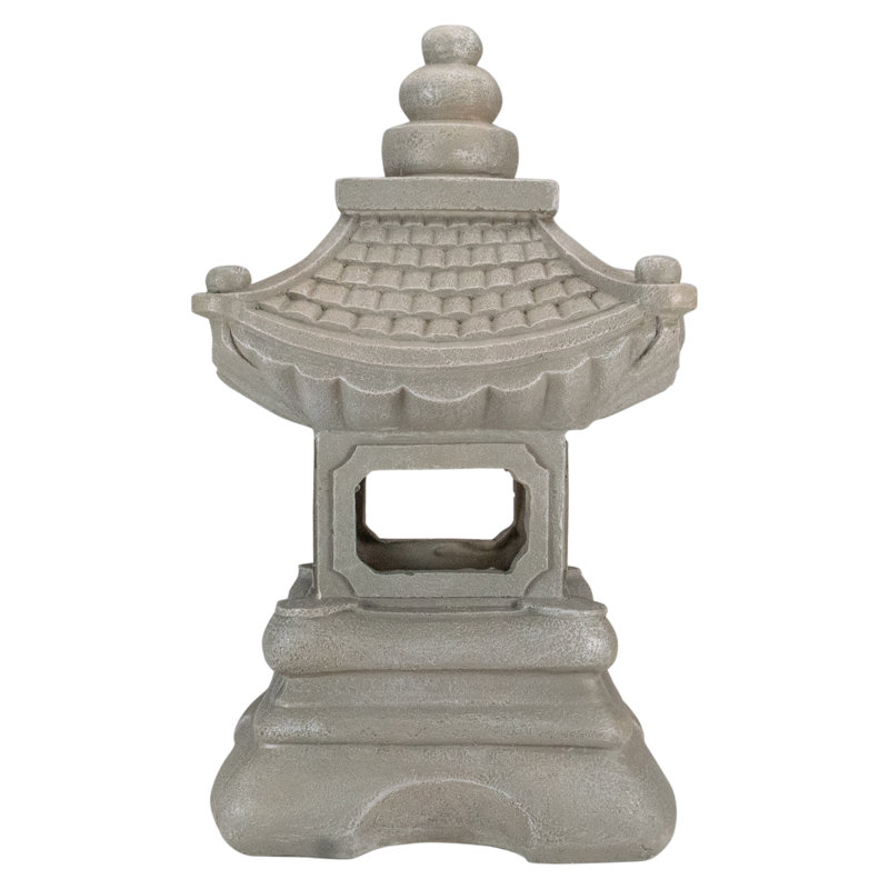 Statue de jardin 13,5 po gris foncé