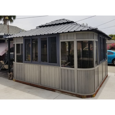 Serre X P 13,5 pi D Pavillon de jardin en bois manufacturé