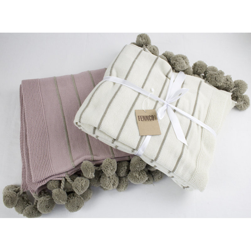 Hand Woven Throw Blanket, Ivory