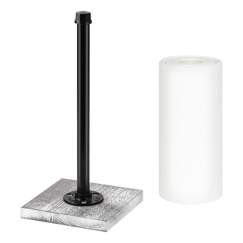 Porte-serviettes sur pied autoportant, Gris rustique