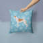 Coussin intérieur/extérieur en flocons d’hiver-32011323