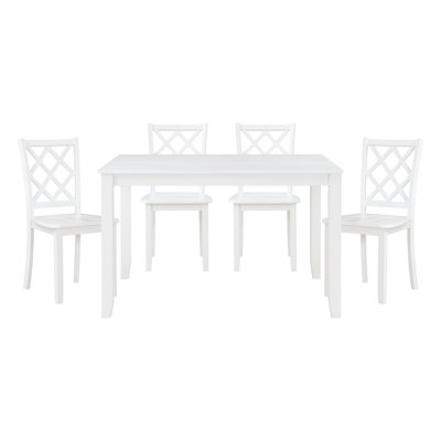 Carrol Rectangular 48'' L x 36'' W Dining Set -  Red Barrel StudioÂ®, E1655F30472644D28CE75A7561E3D808