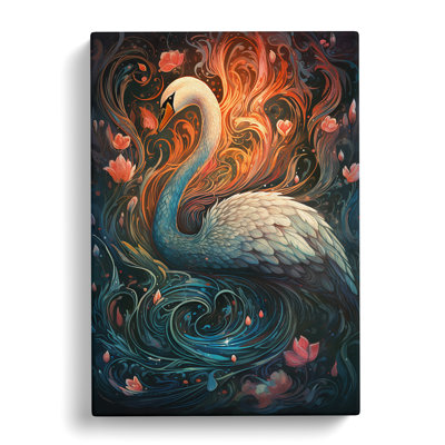 Swan Nouveau No.2 - No Frame Print