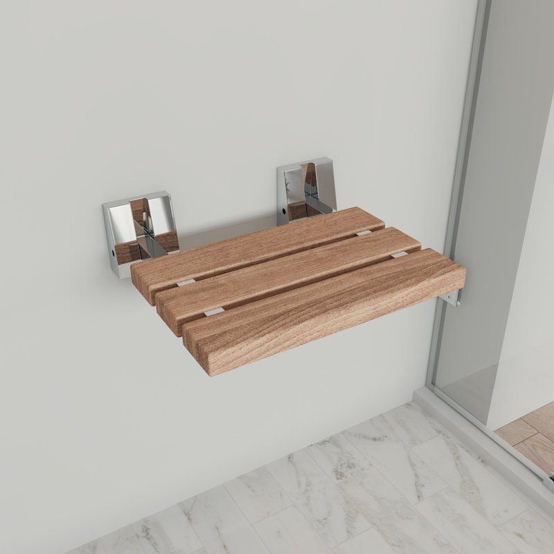 Siège de douche en bois de teck