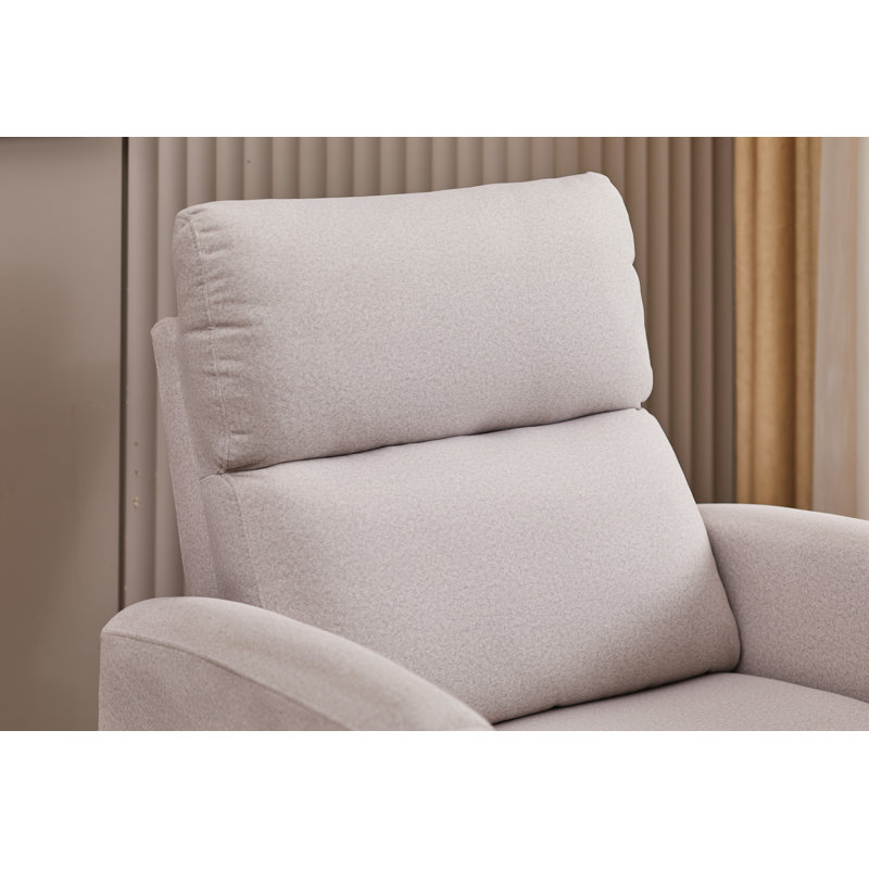 Fauteuil inclinable électrique rembourré, Microfibre grise