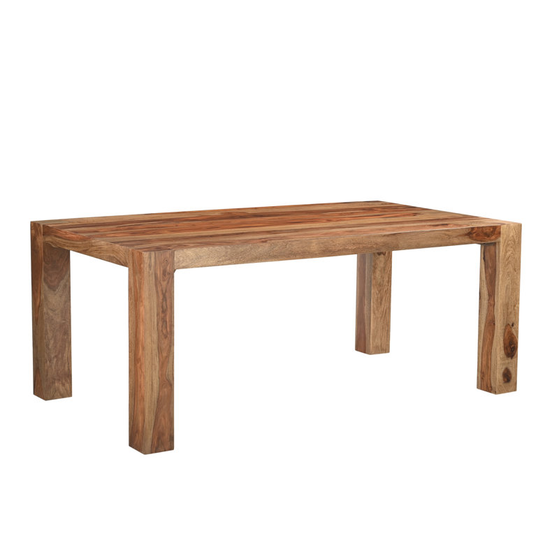 Haleh Solid Wood Dining Table, Brown