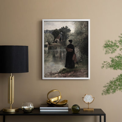 Vintage Portrait Print LXXXVII Framed Print - Solid Wood