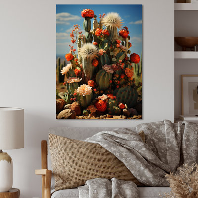 Désert cactus jardin II - décoration murale florale et botanique en métal