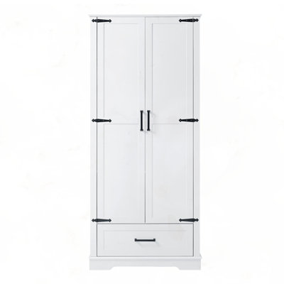Tall Cabinet with Two Doors and One Drawer
